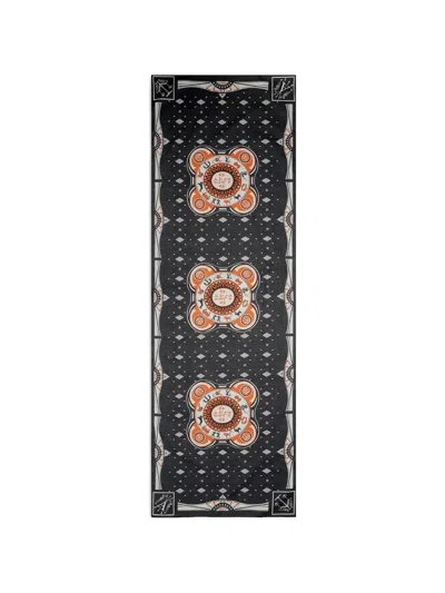 Fortela Printed Scarf In Black
