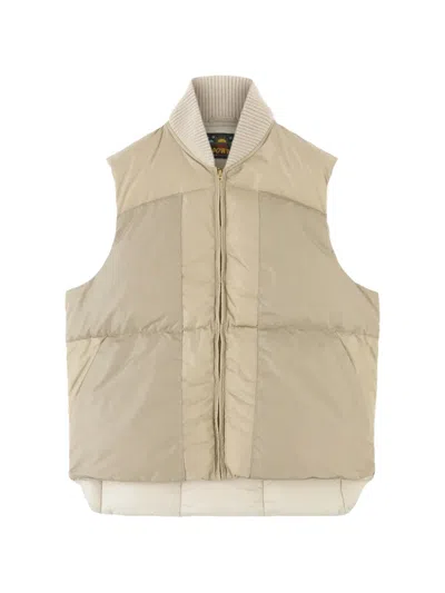 Fortela Quilted-pattern Gilet In Green