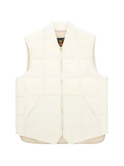 Fortela Quilted Zip Vest In Neutral