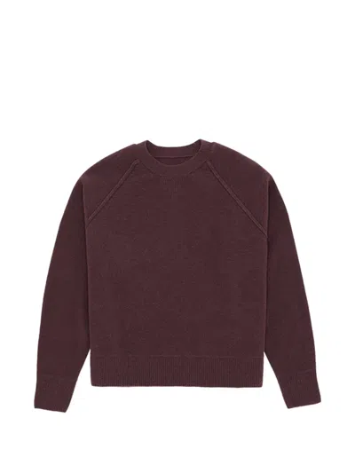 Fortela Raglan-sleeve Crew-neck Sweater In Purple