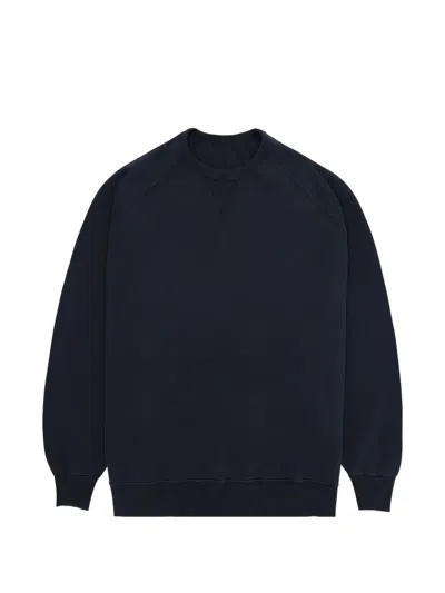 Fortela Raglan-sleeve Crew-neck Sweatshirt In Blue