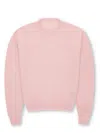 Fortela Crew Neck Sweater In Soft Pink Cotton