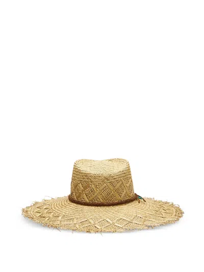 Fortela Ribbon Straw Hat In Neutral