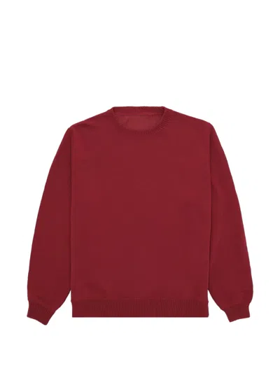 Fortela Rover Cotton Crewneck Sweater In Red