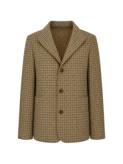 Fortela Scotland Check Wool Blazer In Multi