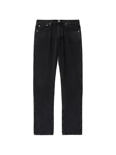 Fortela Selvedge Five Pocket Jeans In Black