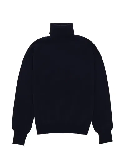 Fortela Shannon High-neck Sweater In Blue