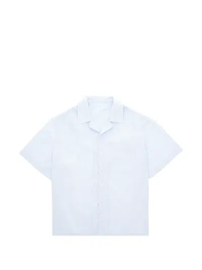 Fortela Short-sleeve Bowling Shirt In Blue