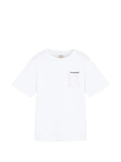 Fortela Fifties Style Pocket T-shirt In White