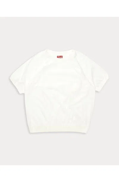 Fortela Silver Coin Tubular Cotton T-shirt In White