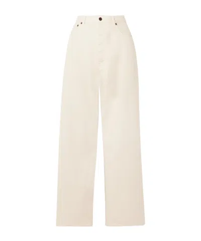 Fortela Jaron Boyfriend Jeans In Off-white