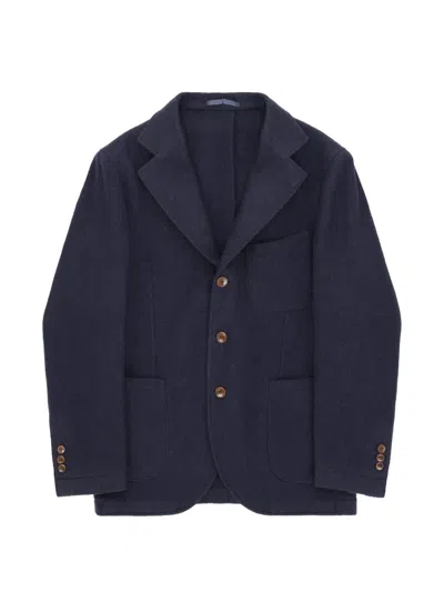 Fortela Alfonso Classic Wool Jacket In Blue