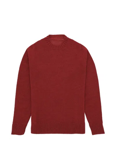 Fortela Skipper1 Crew-neck Ribbed-trim Sweater In Red