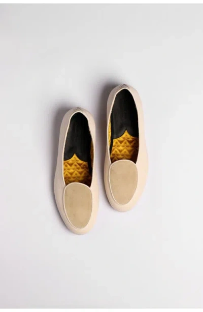 Fortela Smokedbone Hampton Sheepskin Slipper In Ivory