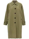 Fortela Multicolor Stanford Reversible Trench Coat In Neutrals