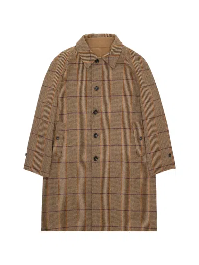Fortela Stanford Reversible Coat In Brown