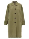 Fortela Multicolor Stanford Reversible Trench Coat In Green