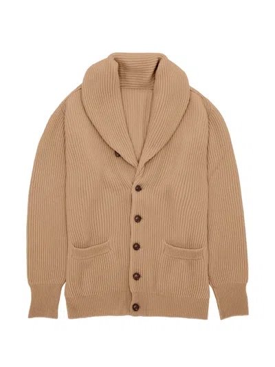 Fortela Stoke Cashmere Cardigan In Neutral