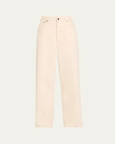 Fortela Straight Leg Jeans In Natural