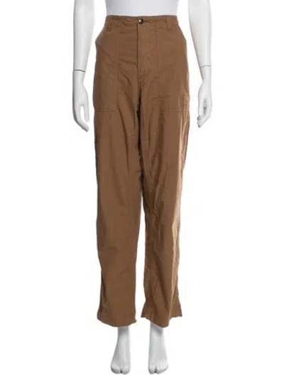 Pre-owned Fortela Straight Leg Pants In Brown