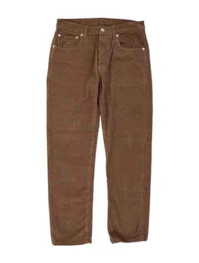 Pre-owned Fortela Straight Leg Pants In Brown