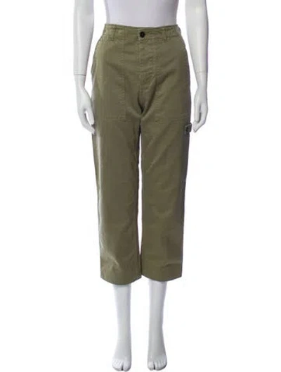 Pre-owned Fortela Straight Leg Pants In Green