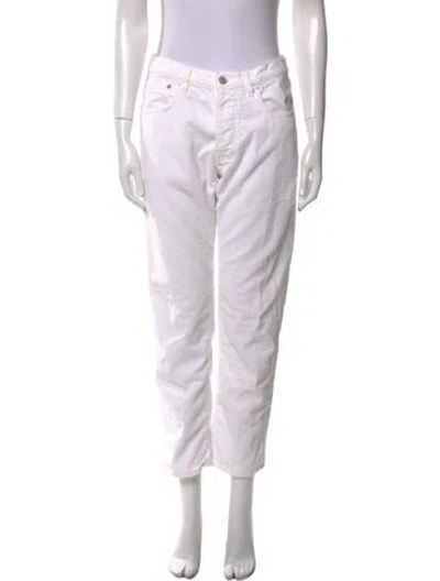 Pre-owned Fortela Straight Leg Pants In White