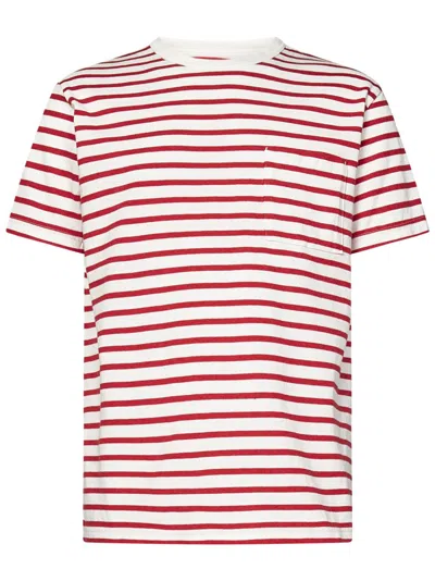 Fortela Striped Red T-shirt With Chest Pocket