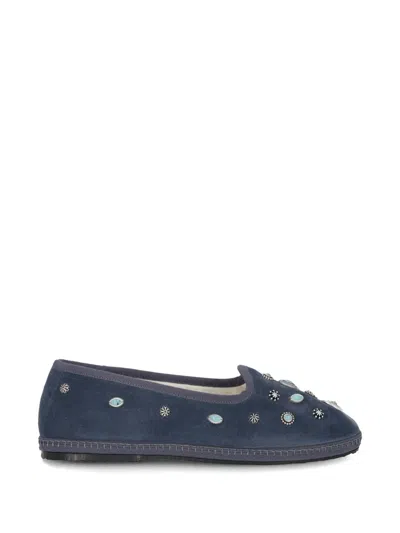 Fortela Studded Ballet Flats In Multi
