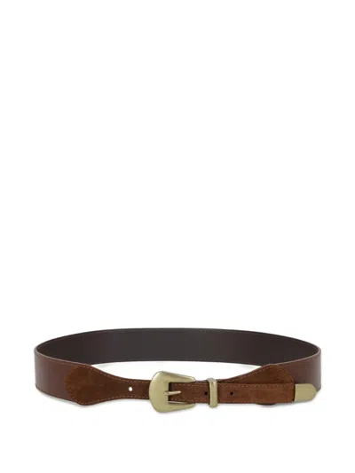 Fortela Taylor Leather Belt In Brown