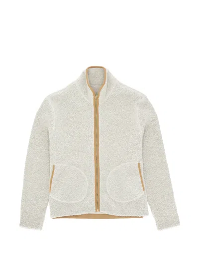 Fortela Teddy Wool Soft Fit Jacket In Neutral