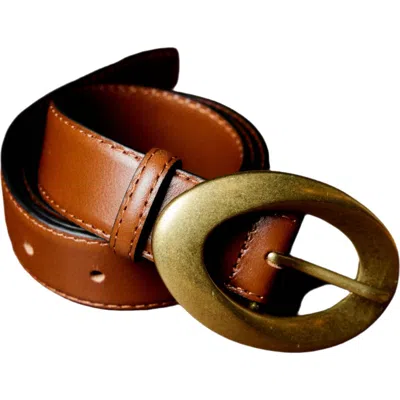 Fortela Teodora Leather Belt In Brown