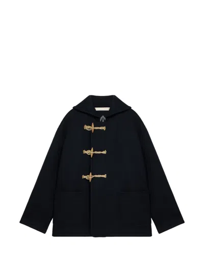 Fortela Duffle Virgin Wool Jacket In Black