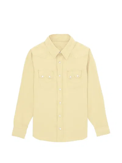 Fortela Toledo Cotton Poplin Western Shirt In White