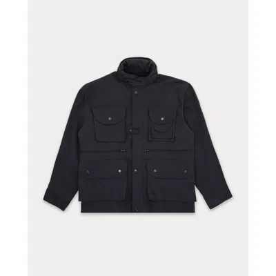 Fortela Tpage Nylon And Cotton Jacket In Black
