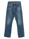Fortela Unclejohn Japan Selvedge High-waisted 5-pocket Denim In Blue