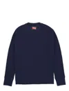 Fortela Waffle Jersey Crew Neck Sweater