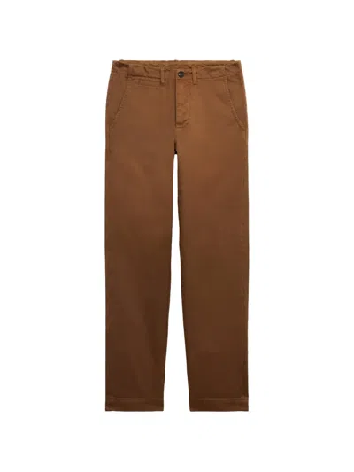 Fortela Wallace Herringbone Trousers In Brown