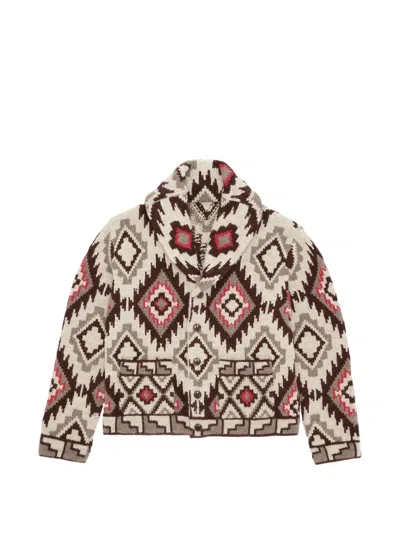 Fortela Walter First Nations Pattern Cardigan In Multi