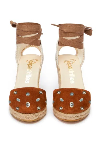 Fortela Wedge Espadrilles In Brown