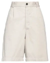 Fortela Woman Denim Shorts Sand Size 2 Cotton In Beige
