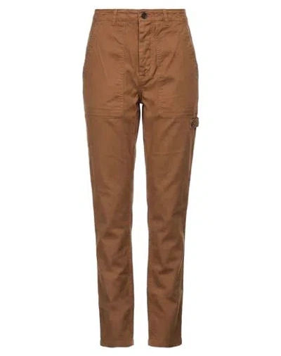 Fortela Woman Pants Brown Size 27 Cotton