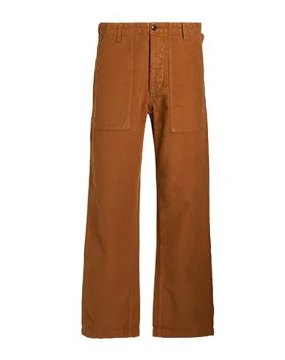 Fortela Woman Pants Camel Size 24 Cotton, Wool In Animal Print