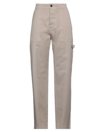 Fortela Woman Pants Dove Grey Size 31 Cotton In Grey