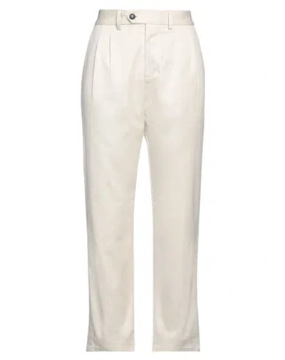 Fortela Woman Pants Ivory Size 6 Cotton In White