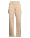 Fortela Woman Pants Sand Size 27 Cotton In Beige