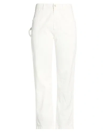Fortela Woman Pants White Size 32 Cotton