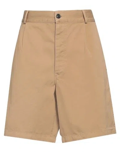 Fortela Woman Shorts & Bermuda Shorts Camel Size 8 Cotton In Beige