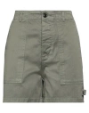 Fortela Woman Shorts & Bermuda Shorts Military Green Size 27 Cotton