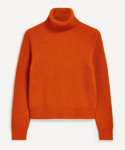 Fortela Leona Turtleneck Jumper In Orange